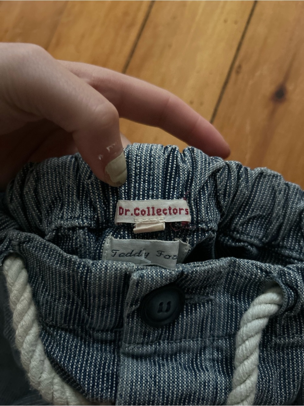 Dr. Collectors Teddy Forever Striped Pants Denim Blue - Picture 6 of 9